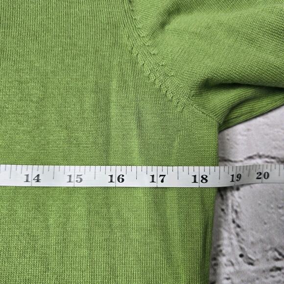 Vintage Cherokee Green Small Button Cardigan Sweater New 100% Cotton Size Large - Picture 8 of 9